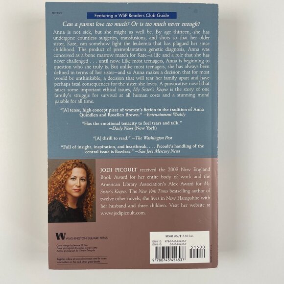 π 3/$25 My Sisters Keeper by Jodi Picoult | Paperback - Picture 2 of 6